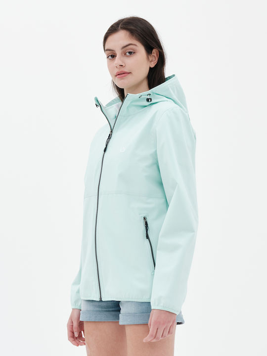 Emerson Kurz Damen Puffer Jacke Wasserdicht für Winter Aqua