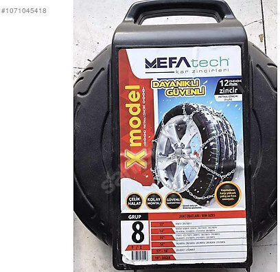 Mefatech KN80 Anti-slip Chains Thickness 12mm Passenger Car 2pcs