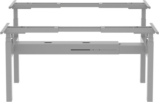 ErgoAction Action Desk Duo Pliabilă Stand de masă din Metal Alb 180x60x62.5cm