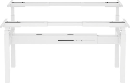 ErgoAction Action Desk Duo Pliabilă Stand de masă din Metal Alb 180x60x62.5cm