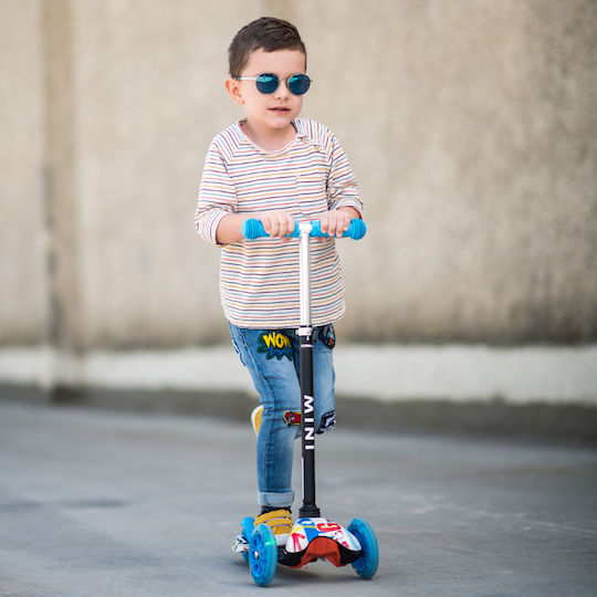 Lorelli Kids Scooter Foldable Mini 3-Wheel Blue