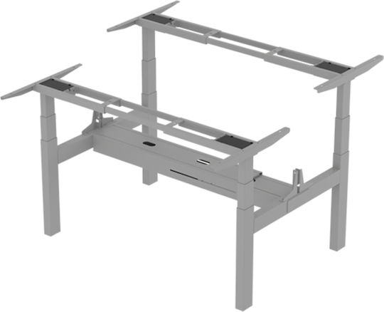 ErgoAction Action Desk Duo Klappbar Tischständer aus Metall Gray 180x60x62.5cm