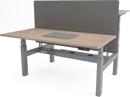 ErgoAction Action Desk Duo Klappbar Tischständer aus Metall Gray 180x60x62.5cm
