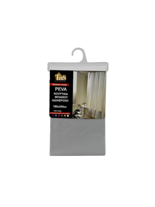 TnS Shower Curtain 180x200cm Monochrome (Various Colors)