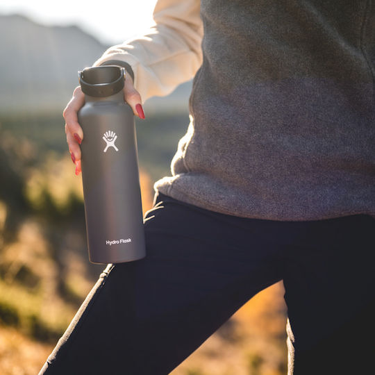 Hydro Flask Standard Flex Bottle Thermos Stainless Steel BPA Free 600ml Gray