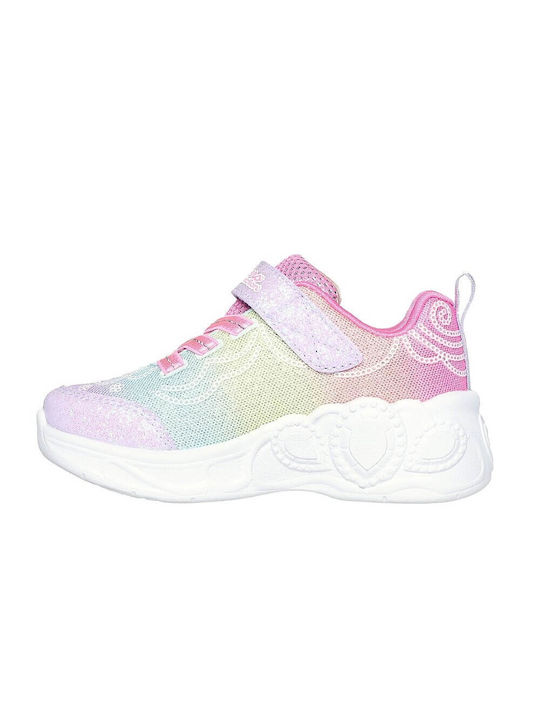 Skechers Παιδικά Sneakers με Φωτάκια Πολύχρωμα