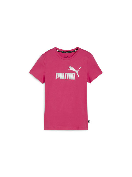 Puma Kinder-T-Shirt Granatrose