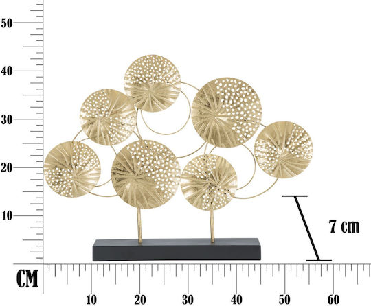 Mauro F Decorative Space made of Metallic 56x7x43cm 1pcs