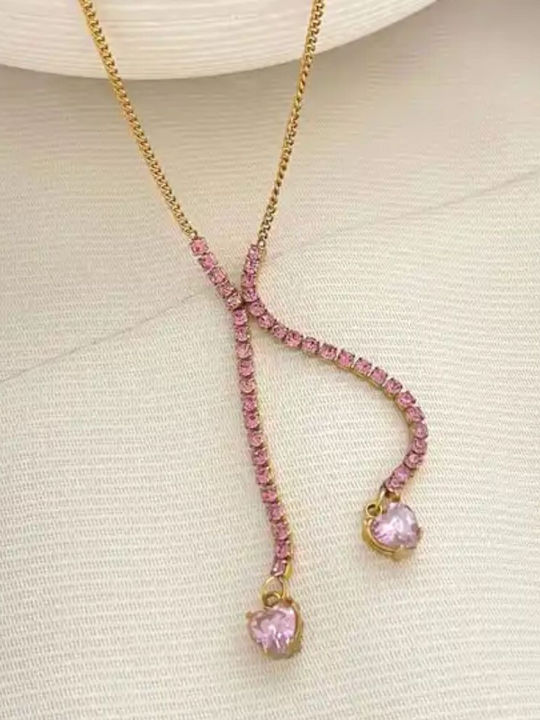 Callajewels Колие с дизайн Сърце с Циркон