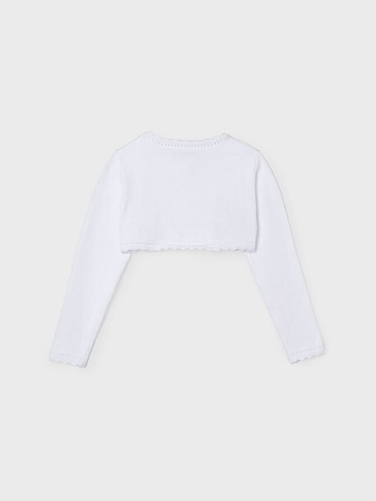 Mayoral Kids Bolero Knitted White