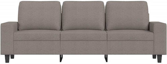 Three-Seater Couch Taupe 214x77x80 cm