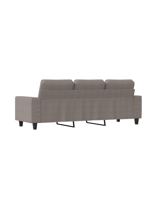 Dreisitzer Sofa Taupe 214x77x80cm