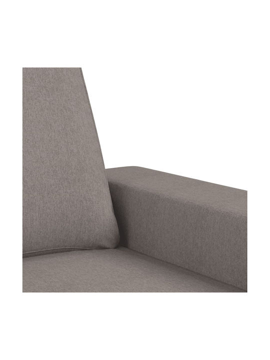 Dreisitzer Sofa Taupe 214x77x80cm