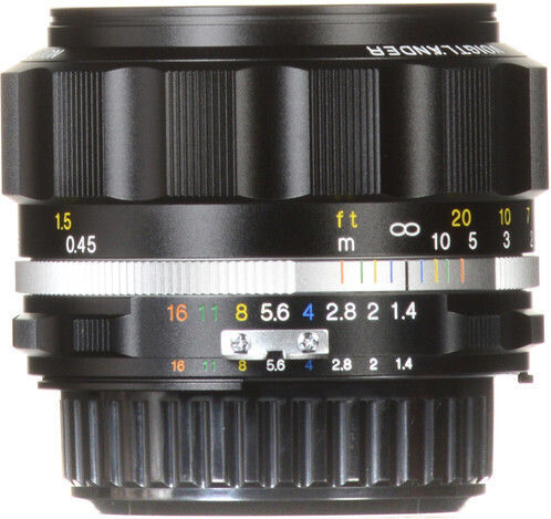 Voigtlander Full Frame Camera Lens Nokton 58mm f/1.4 SL II S Fixed for Nikon F Mount Black