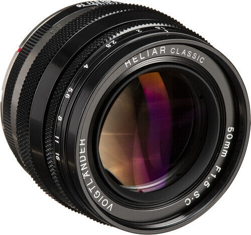 Voigtlander Full Frame Camera Lens Heliar Classic 50mm f/1.5 Fixed for Leica M Mount Black