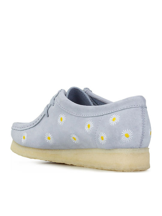 Wallabee Damen Mokassins in Hellblau Farbe
