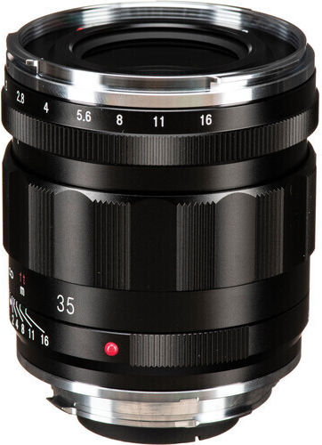 Voigtlander Пълен кадър Фотообектив APO-LANTHAR 35mm f/2.0 Широк ъгъл за Лайка М Монтаж Черен