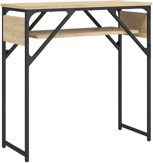 Конзолна маса от Дърво & Метал Sonoma Oak Д75xШ30xВ75cm