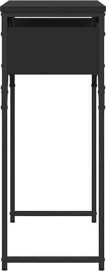 Konsole Black Velvet-Black Metal L75xB30xH75cm