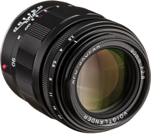 Voigtlander Full Frame Camera Lens Apo-Skopar 90mm f/2.8 Telephoto for Leica M Mount Black