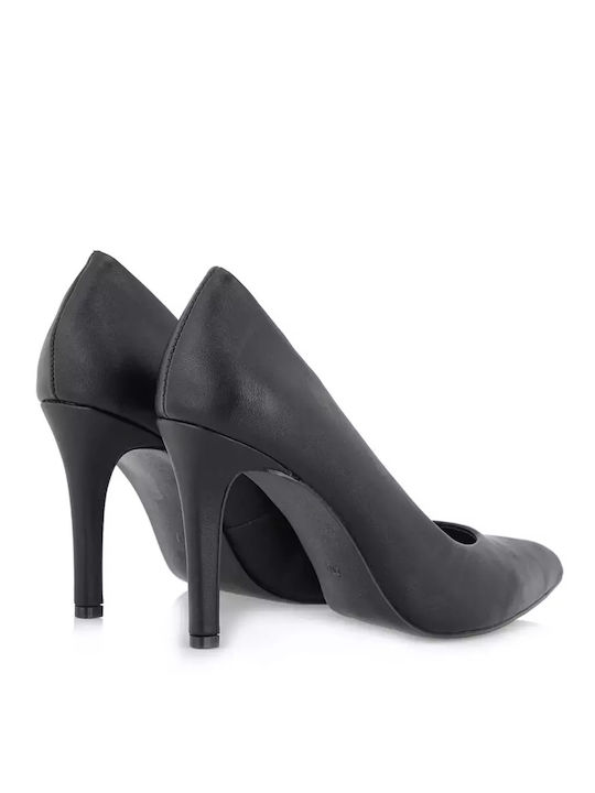 Laura Ferragni Leather Black Heels