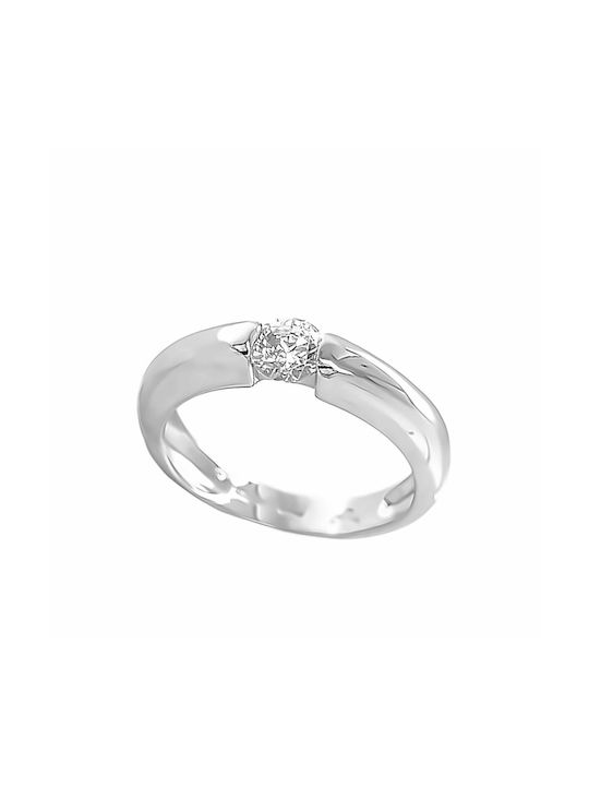 Xryseio Single Stone from White Gold 14K