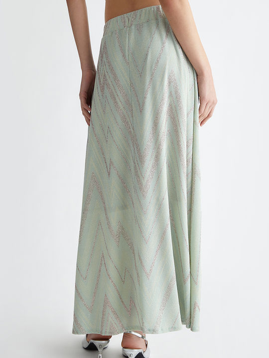 Liu Jo High Waist Maxi Skirt Mintgreen