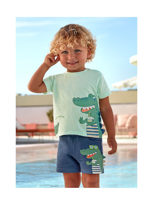 Mayoral Kids Shorts/Bermuda Fabric Blue