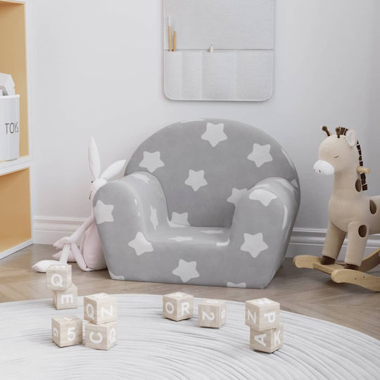 Kids Armchair Grey 57x34x45cm