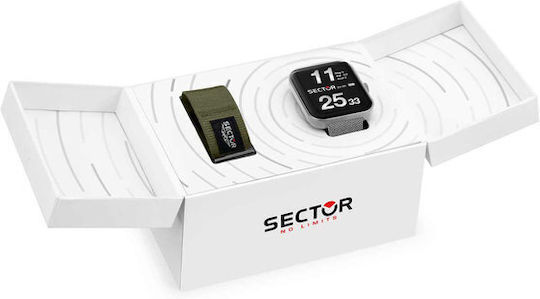 Sector S03 Pro Light Bracelet Gift Set Oțel inoxidabil Smartwatch (Argintiu)