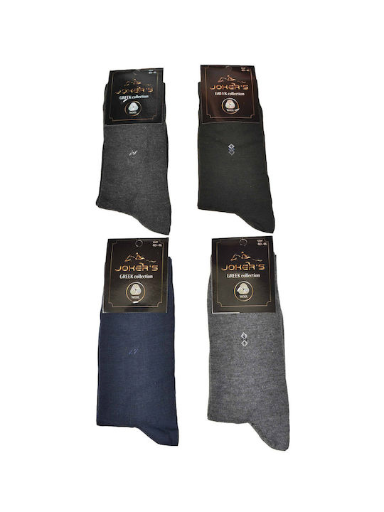 Jokers Men's Solid Color Socks Charcoal