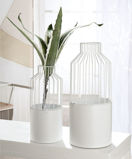 ArteLibre Plant Pot Metal White