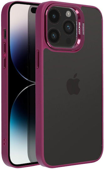 Bracket Back Cover Silicone Purple (iPhone 15 Pro Max)