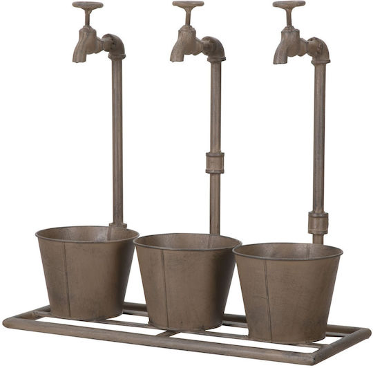 Mauro F Planter Metal Bronze 49x49x48cm.