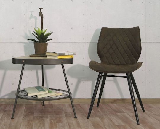 Mauro F Planter Metal Bronze with Stand 19x19x48cm.