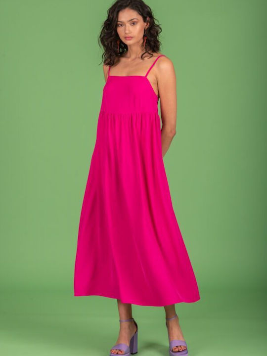 Chaton Maxi Rochie Fuschia