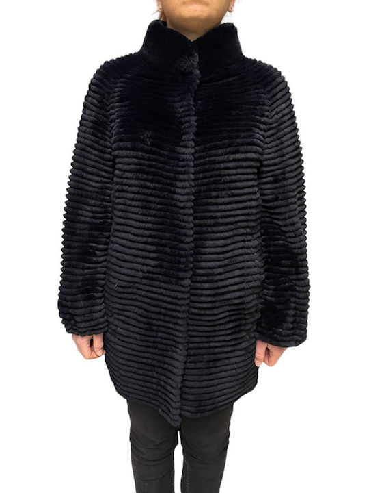 Women's Long Fur Black