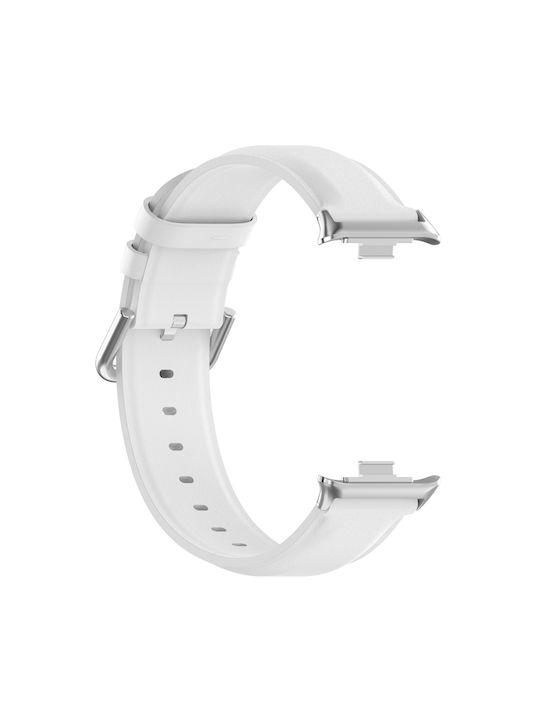Round Armband Leder Weiß (Redmi Watch 4 / Redmi Watch 5)