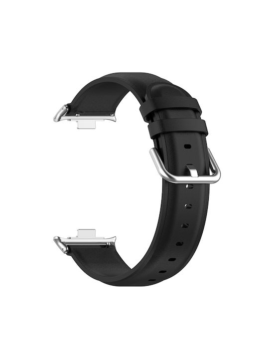Round Curea Piele Negru (Redmi Watch 4 / Redmi Watch 5)