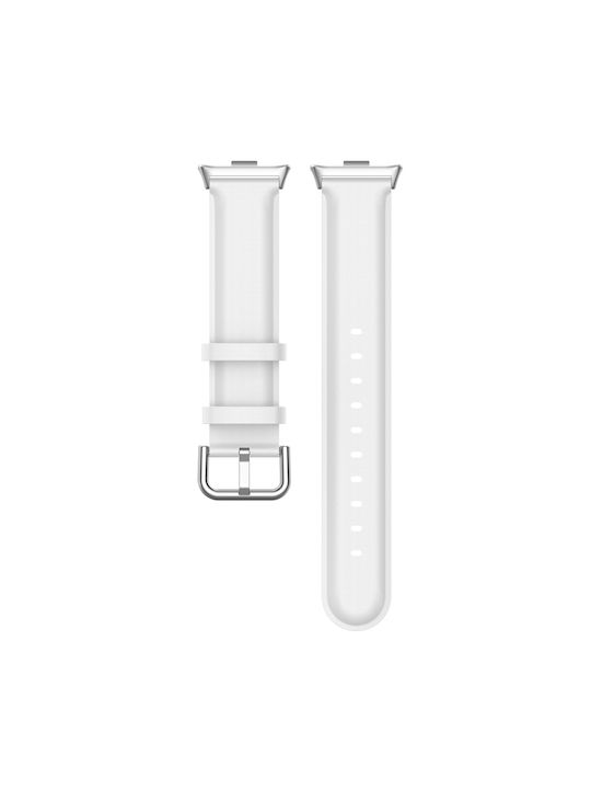 Round Armband Leder Weiß (Redmi Watch 4 / Redmi Watch 5)