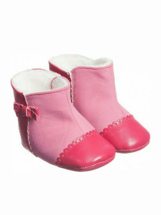 Mayoral Baby Booties Fuchsia