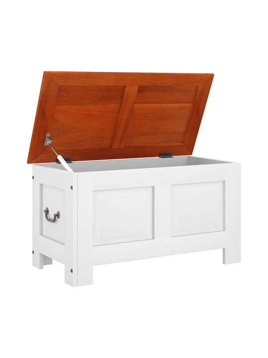 vidaXL Wooden Decorative Trunk Brown 70x35x37cm