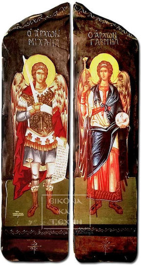Image Archangel Michael Wooden 52x14cm