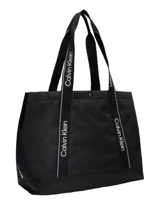 Calvin Klein Υφασμάτινη Τσάντα Θαλάσσης Μαύρη