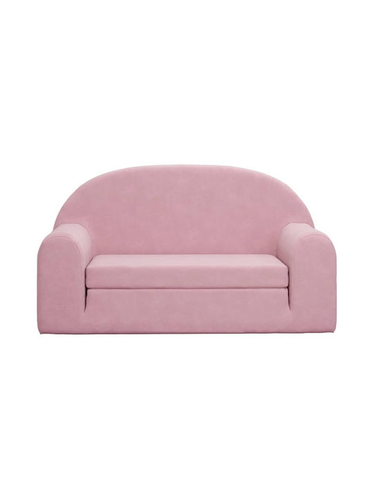 Kids Sofa with Armrests Pink 84x34x45cm