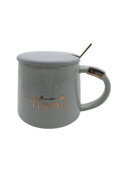 Etoile Mug Ceramic with Lid 1pcs