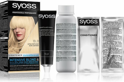 Syoss Permanent Coloration Βαφή Μαλλιών 13-0 Ultra-Intensive Brightener 50ml