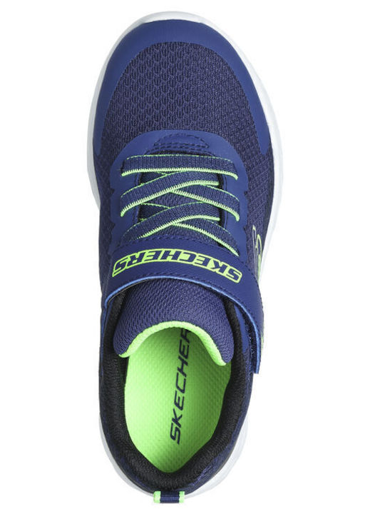 Skechers Pantofi Sport pentru Copii Alergare Microspec II Zovrix Albastre