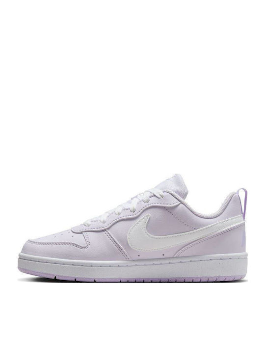 Court Court Borough Low Recraft Kids Sports Shoes Basketball with Laces Barely Grape