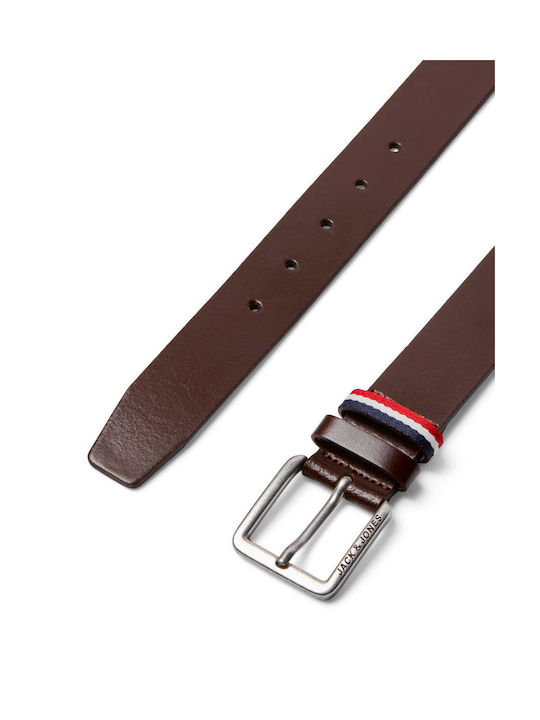 Jack & Jones Men's Leather Belt Brown